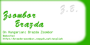 zsombor brazda business card